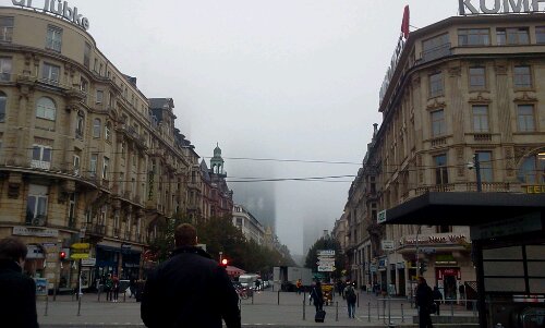 foggy Frankfurt